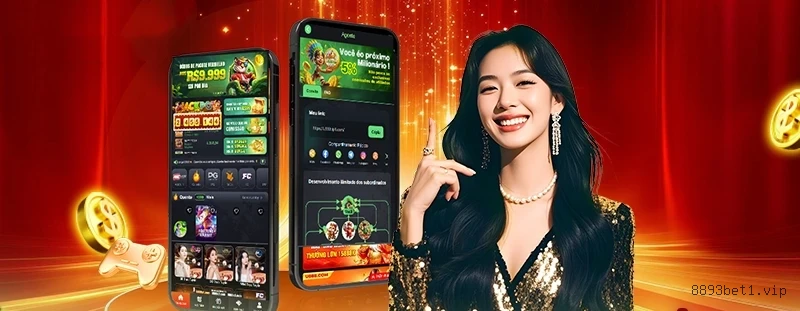 Imagem promocional da 8893Bet mostrando a plataforma e suas vantagens